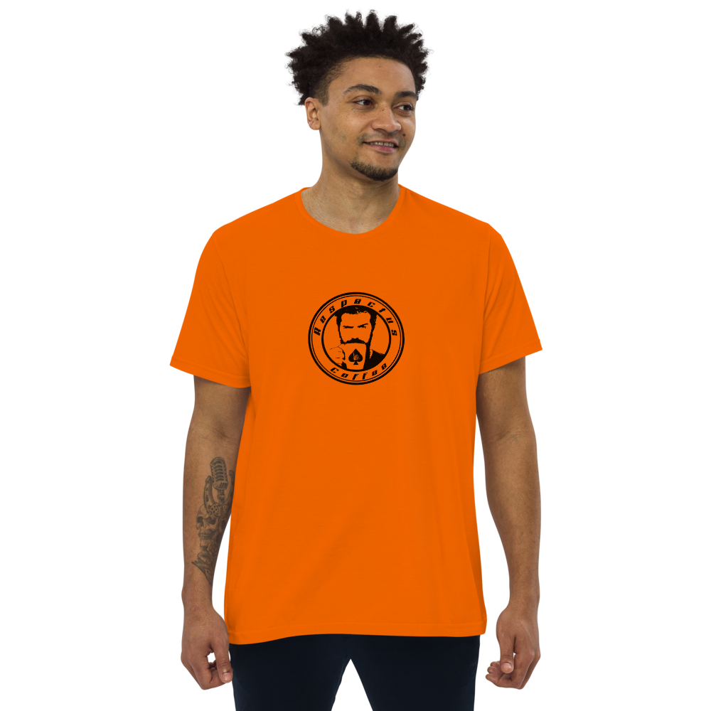 Men's fitted straight cut t-shirt Respectus  Coffee
