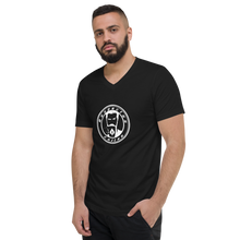 Load image into Gallery viewer, Unisex Short Sleeve V-Neck T-Shirt Respectus  Coffee
