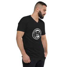 Load image into Gallery viewer, Unisex Short Sleeve V-Neck T-Shirt Respectus  Coffee
